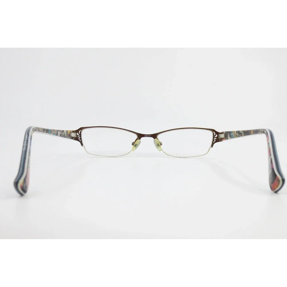 Vera Bradley Suzani Brown Floral Rhinestone Eyeglasses Frames 49-17-130 VB-B130